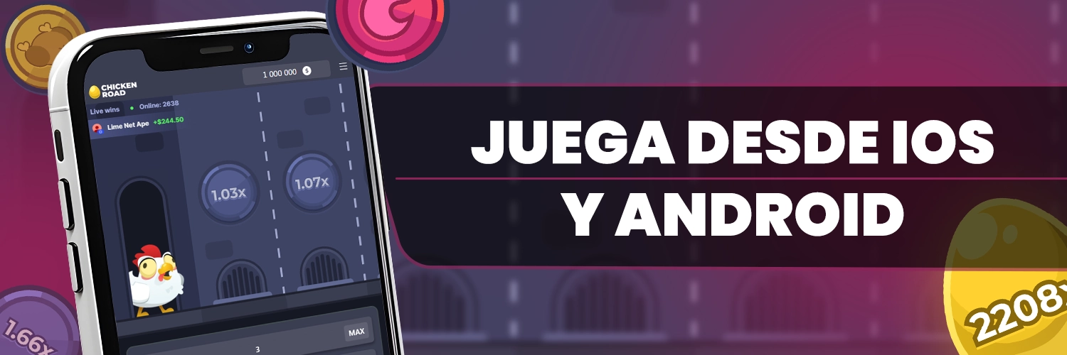 ChickenRoad móvil iOS Android